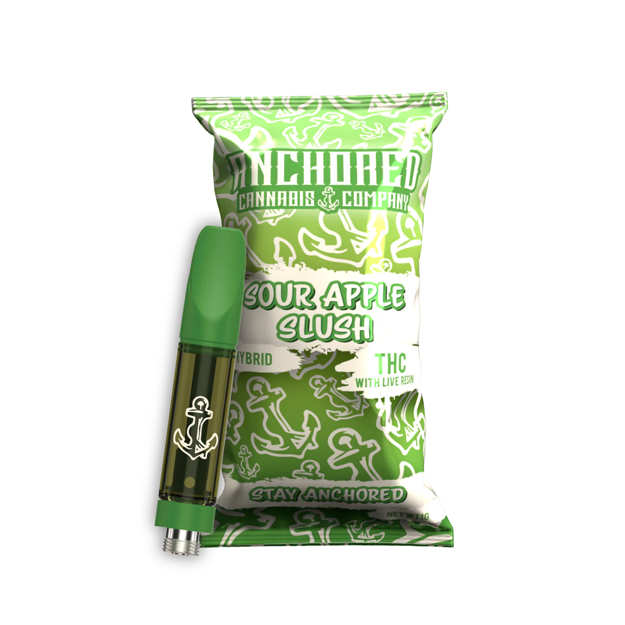 1g THCA Vape Cartridge - Sour Apple Slush
