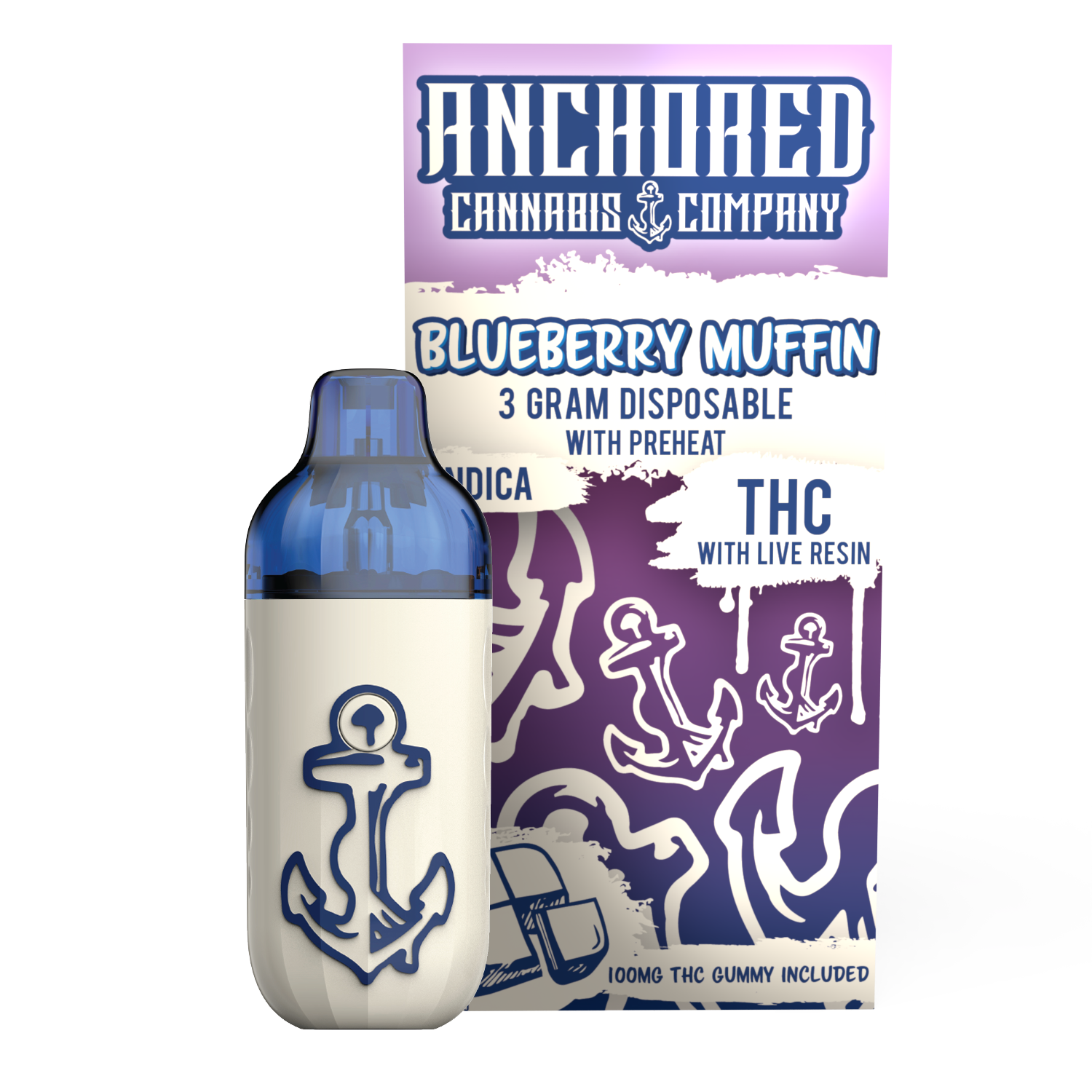 3g THCA Disposable - Blueberry Muffin