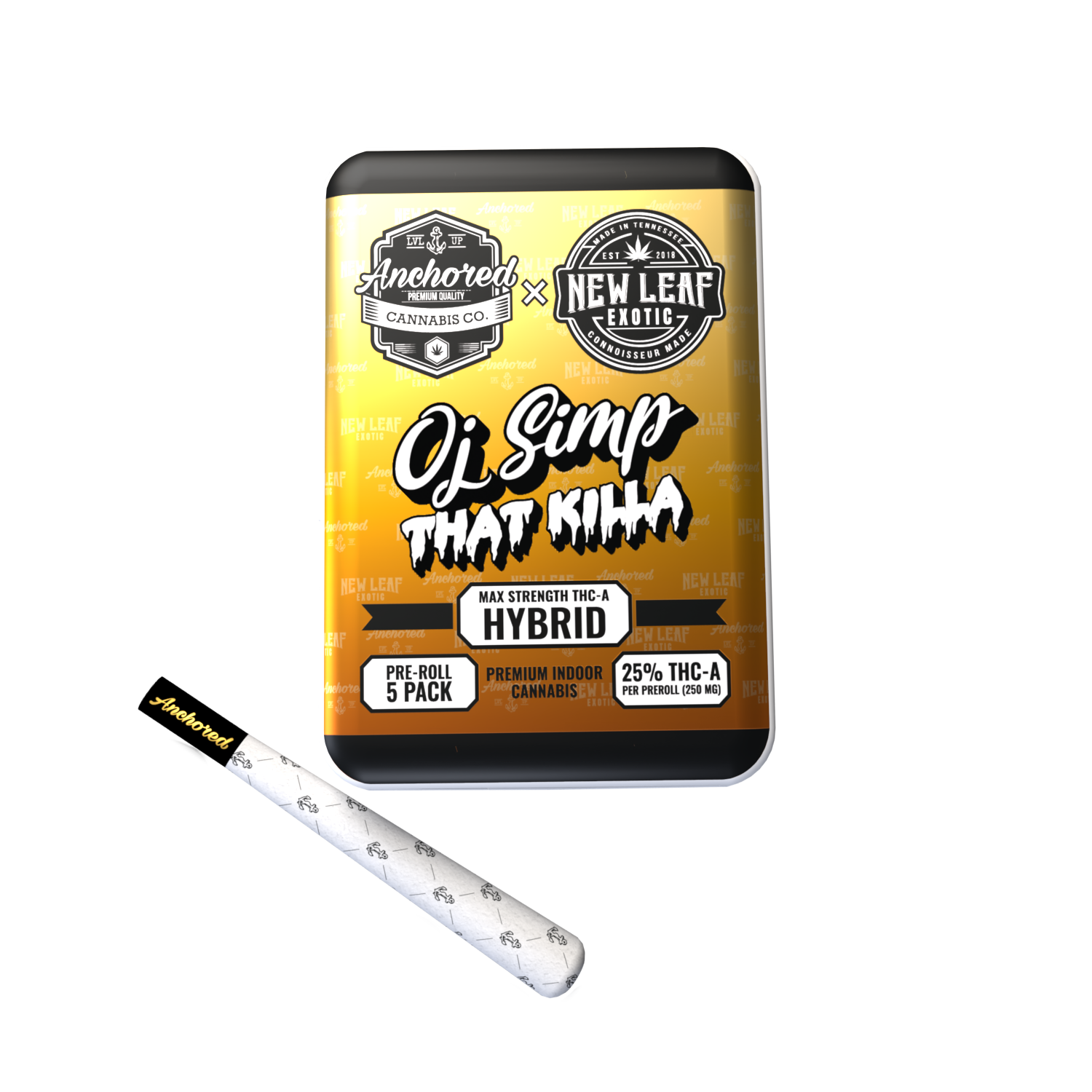 THCA Pre-Rolls - OJ Simp That Killa 5pk