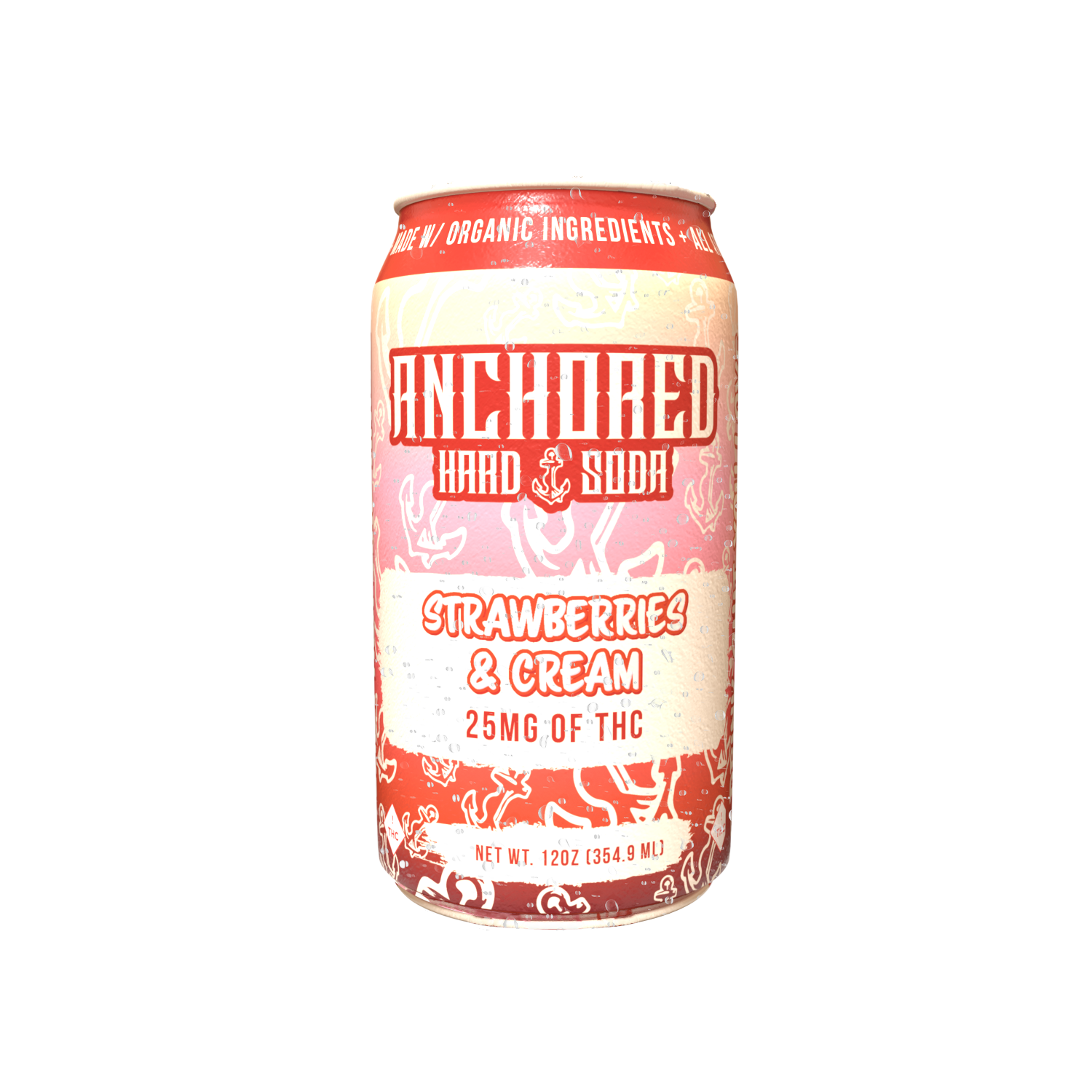 Hard Soda - Strawberries & Cream 25mg