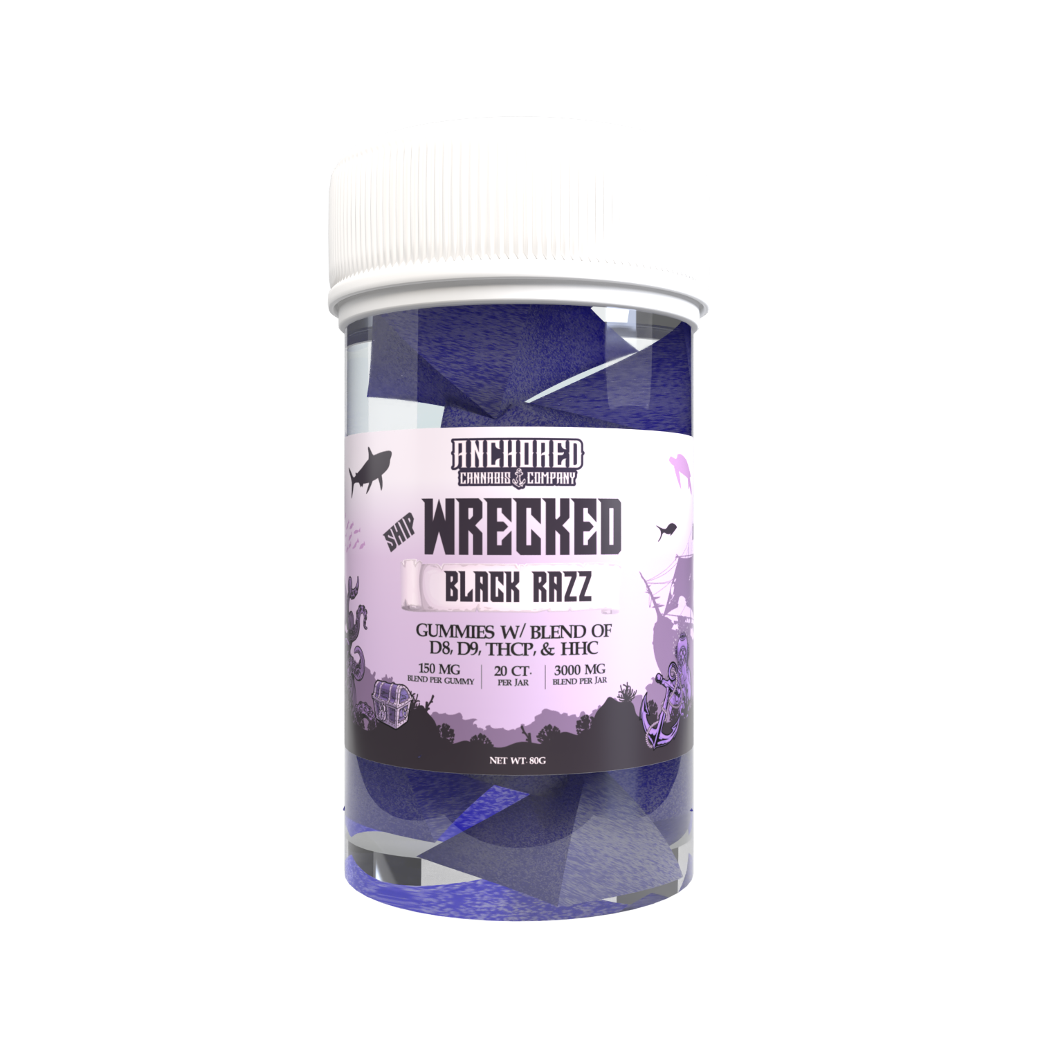 Shipwrecked Gummies - Black Razz