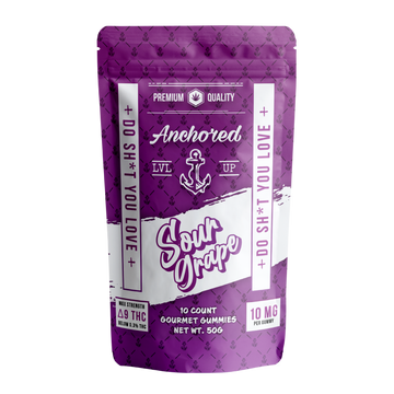 Max Strength D9 Gourmet Gummies - Sour Grape